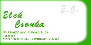 elek csonka business card